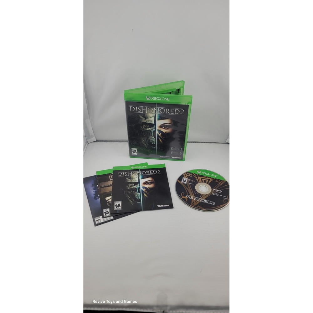 Dishonored‎ 2 (Microsoft Xbox One, 2016) CIB Complete Tested and Working Great